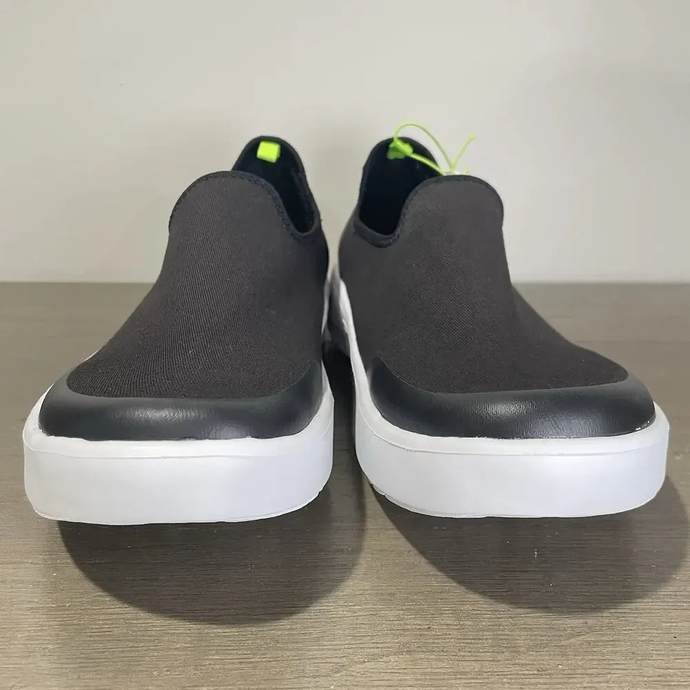 OOFOS Womens Size 11 Shoes NEW with Tags OOMG Eezee Slip On Black White 5072